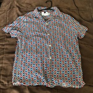 Topman Short Sleeve Button-Up